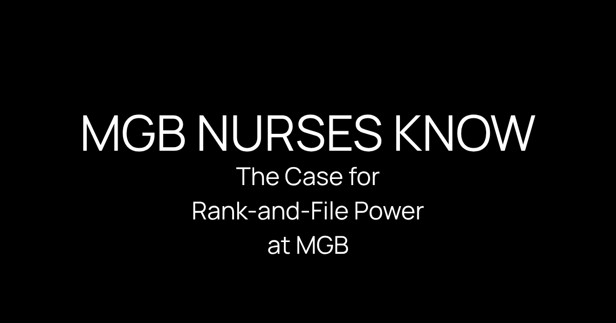 MGB Nurses Know