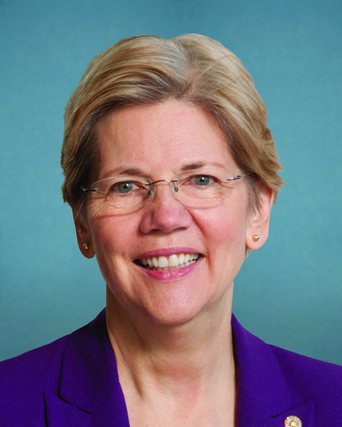 Official portrait of Elizabeth Ann Warren, United States Senator from Massachusetts.