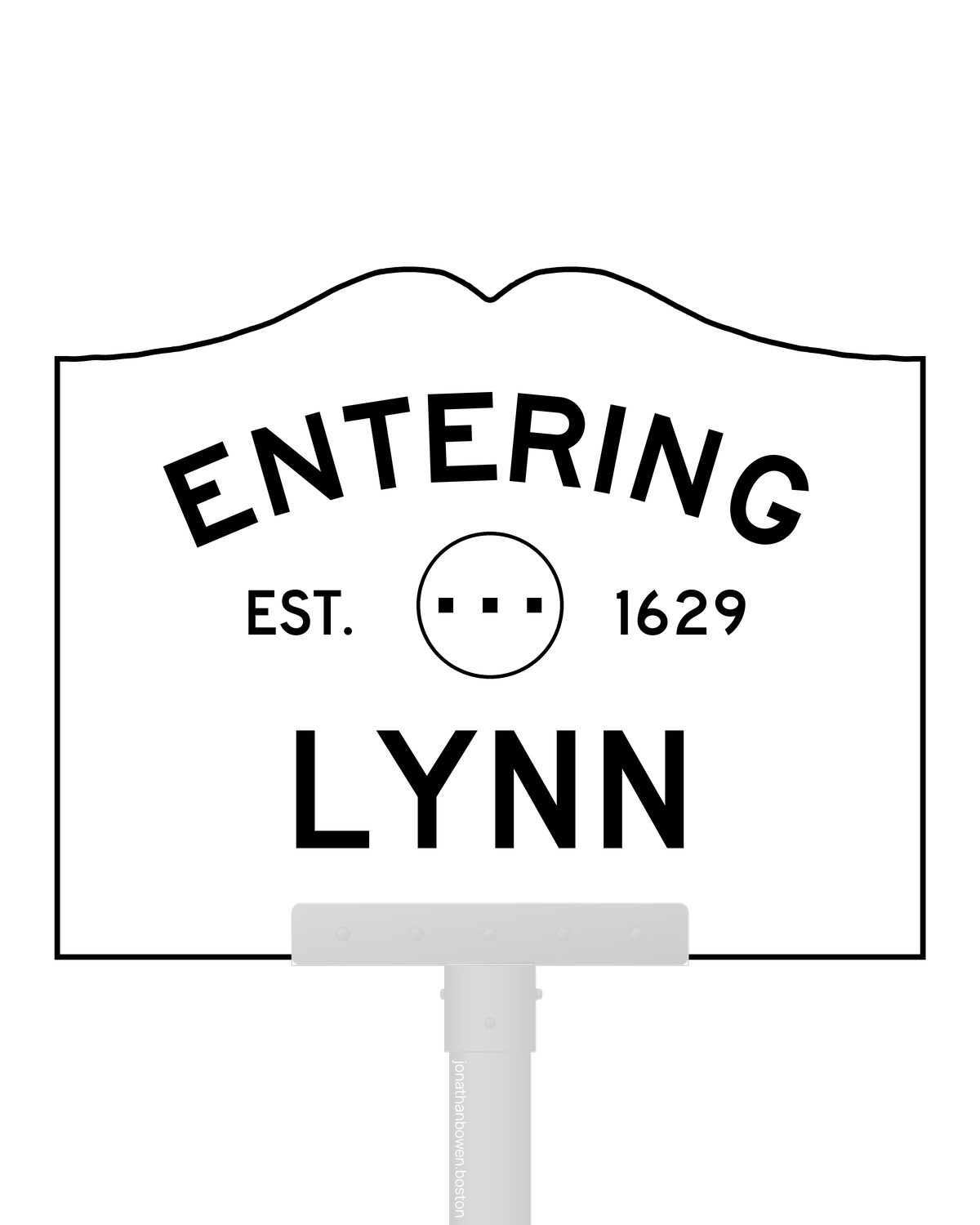 Lynn, Massachusetts, appears on a municipal entry sign marked EST. 1629.