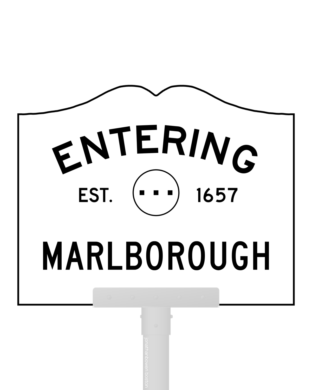 Marlborough, Massachusetts, appears on a municipal entry sign marked EST. 1657.