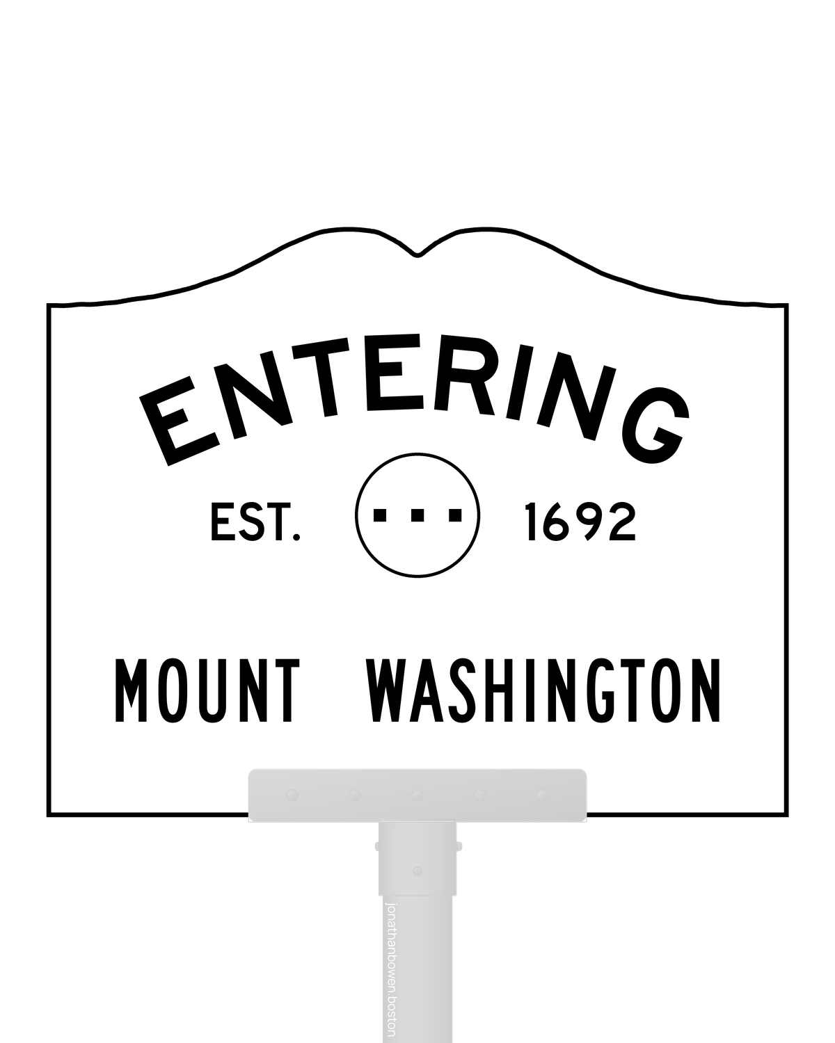 Mount Washington, Massachusetts, appears on a municipal entry sign marked EST. 1692.