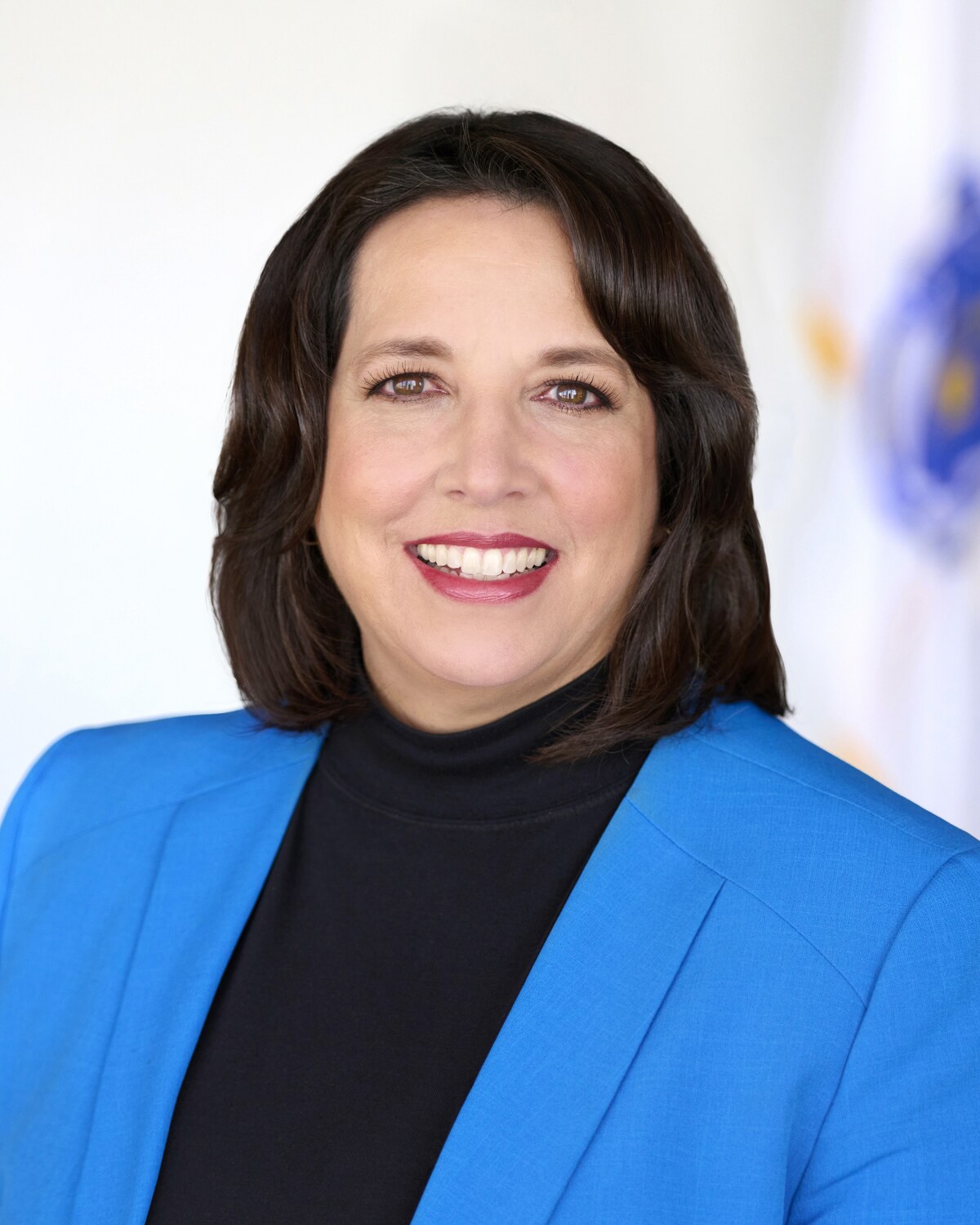 Official portrait of Kimberley Lord "Kim" Driscoll, Lieutenant Governor of Massachusetts.