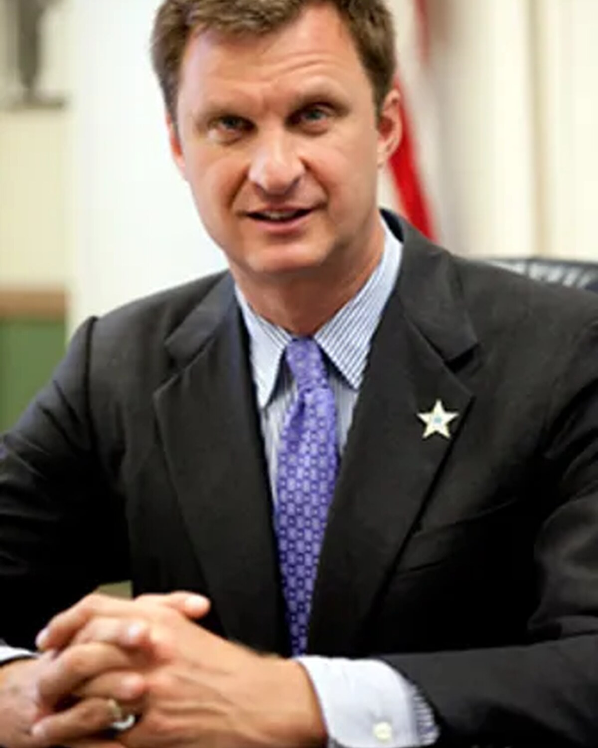 Official portrait of Lewis G. "Lew" Evangelidis, Worcester County Sheriff.