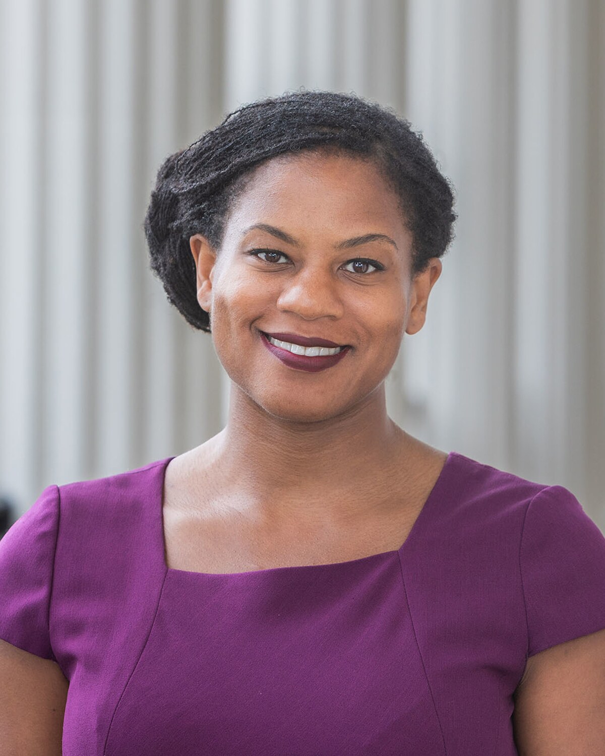 Official portrait of Lydia Marie Edwards, Massachusetts State Senator for the Third Suffolk District.