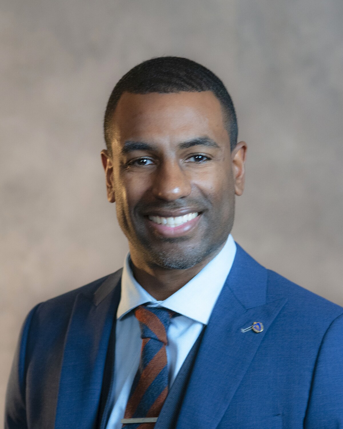 Official portrait of Marcus S. Vaughn, Massachusetts State Representative for the 9th Norfolk District.