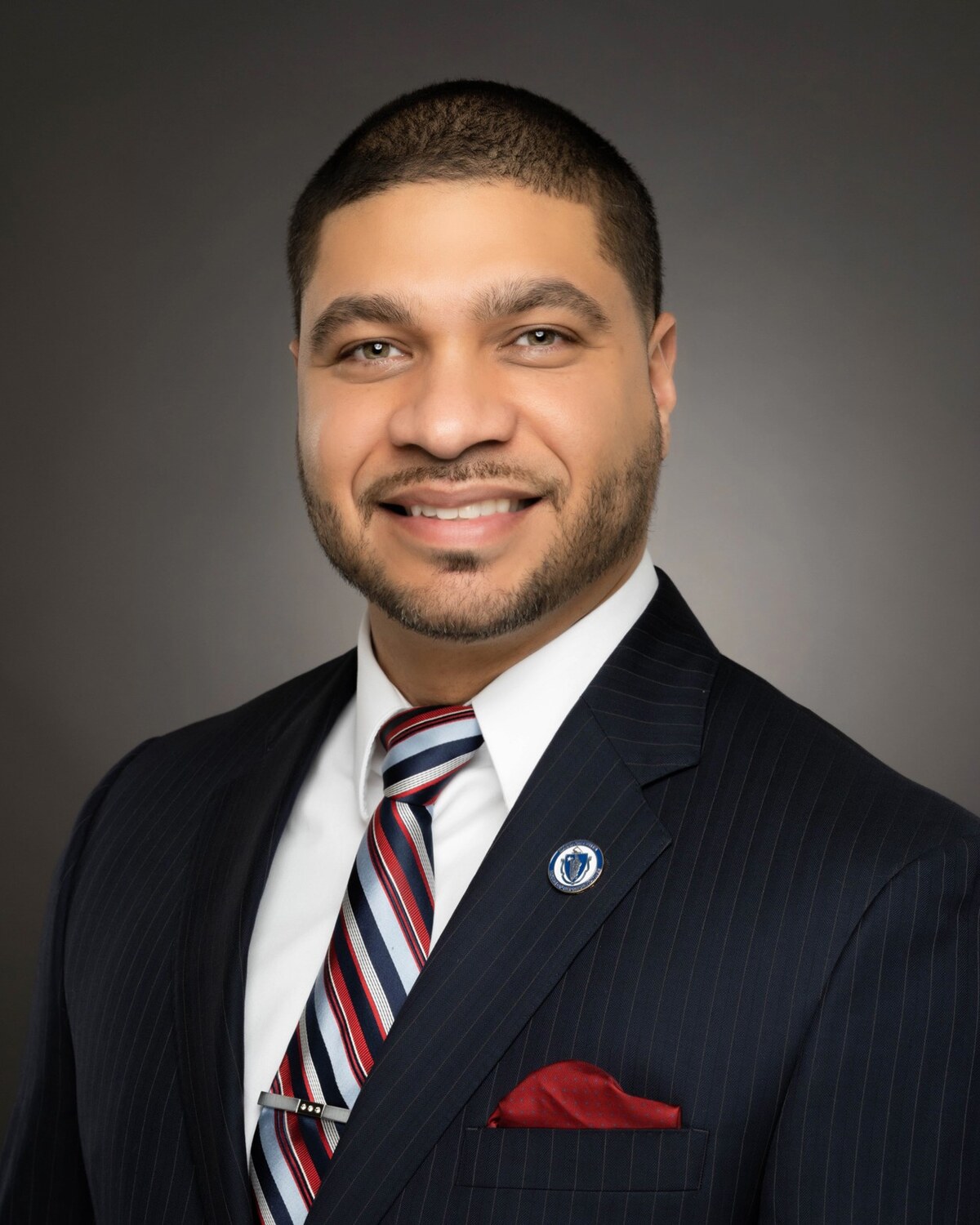 Official portrait of Orlando Ramos, Massachusetts State Representative for the 9th Hampden District.