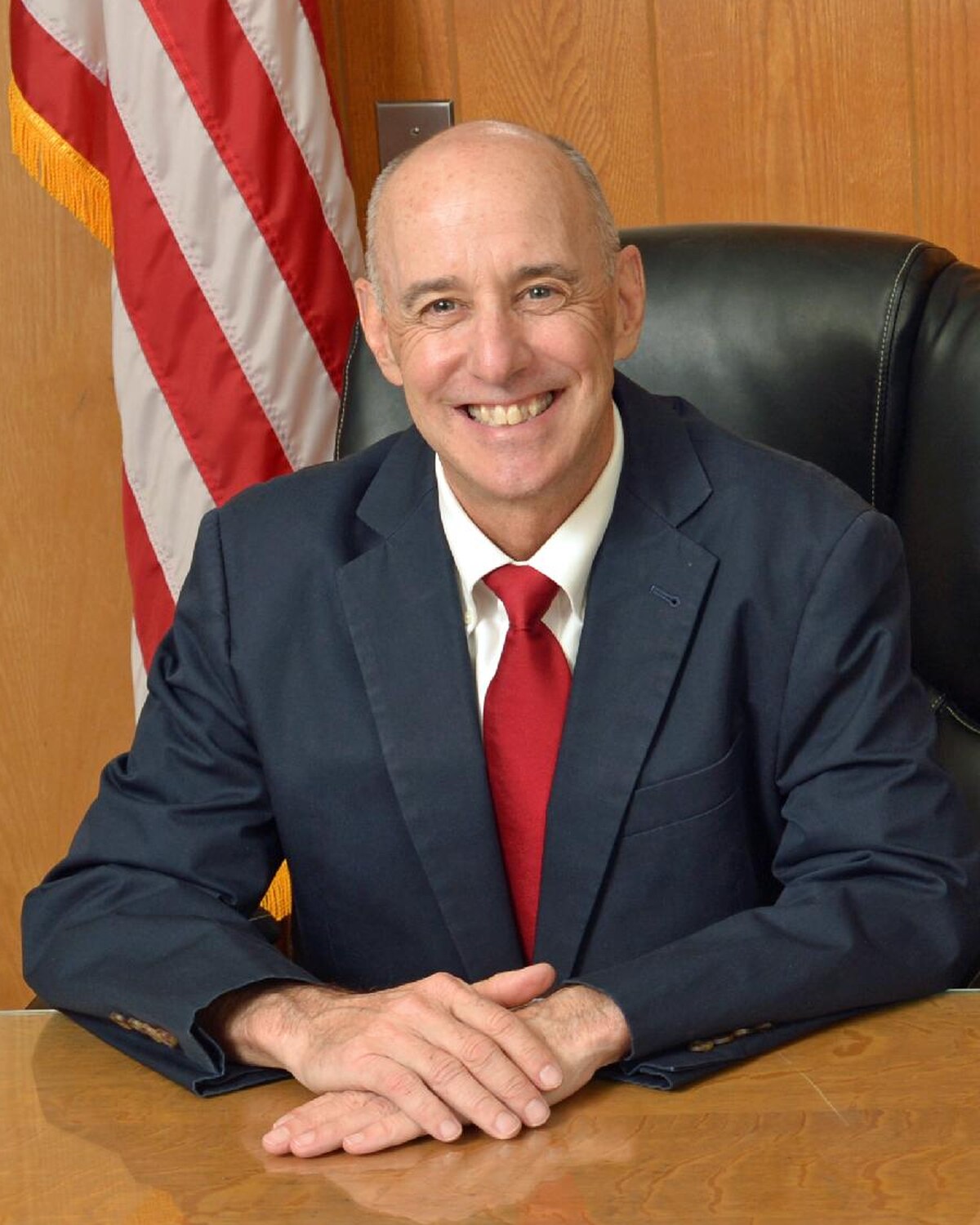 Official portrait of Peter H. Collins, Norfolk County Commissioner.
