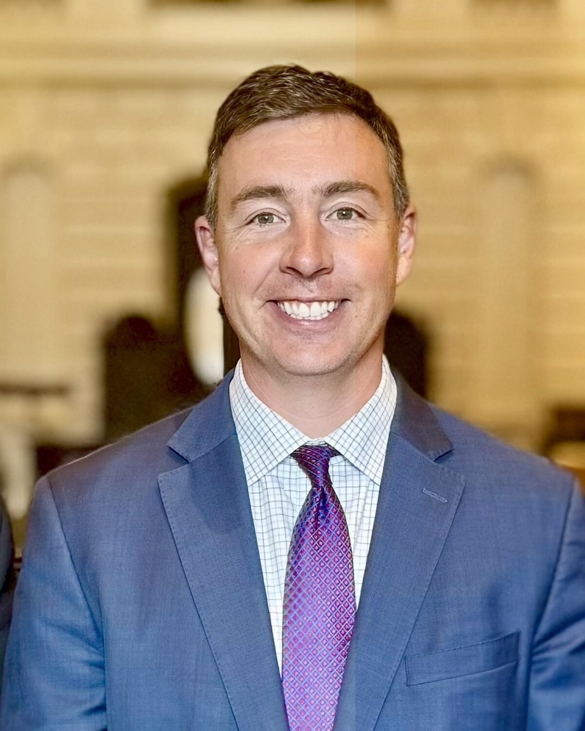 Official portrait of Ryan C. Fattman, Massachusetts State Senator for the Worcester and Hampden District.